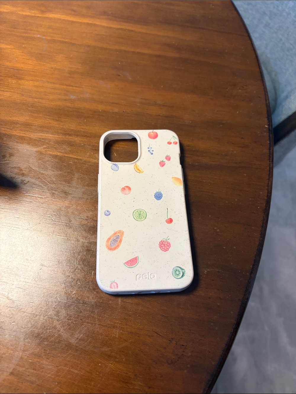Pela White Fruit Pattern Eco-Friendly iPhone Case